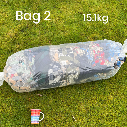 STOCK CLEARANCE - 10-22kg Bulk Wool Blanket Selvedge Yarn Bags