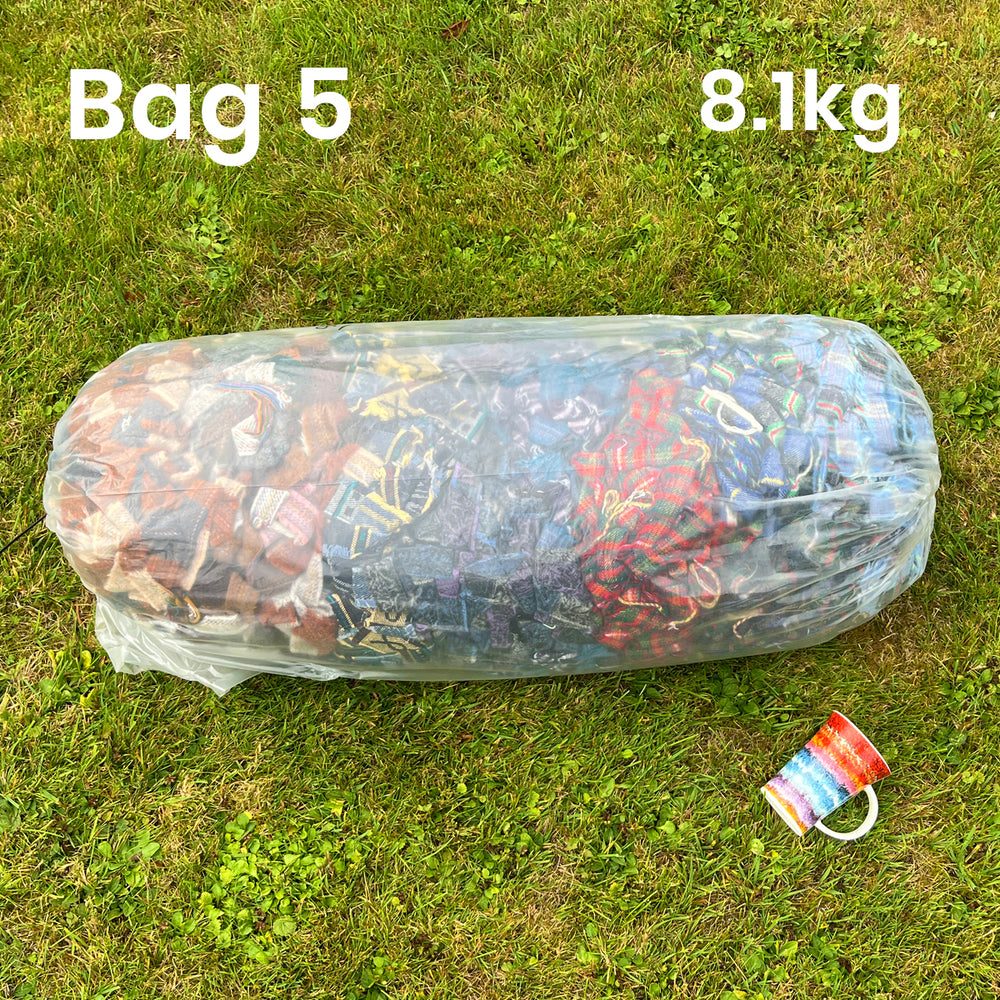 STOCK CLEARANCE - 10-22kg Bulk Wool Blanket Selvedge Yarn Bags