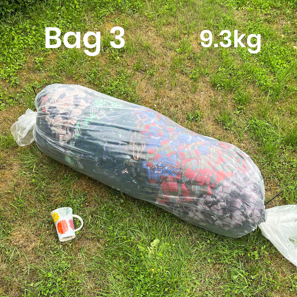 STOCK CLEARANCE - 10-15kg Bulk Wool Blanket Selvedge Yarn Bags