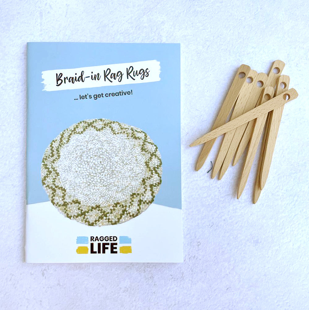 Learn how to make a braid-in rag rug 