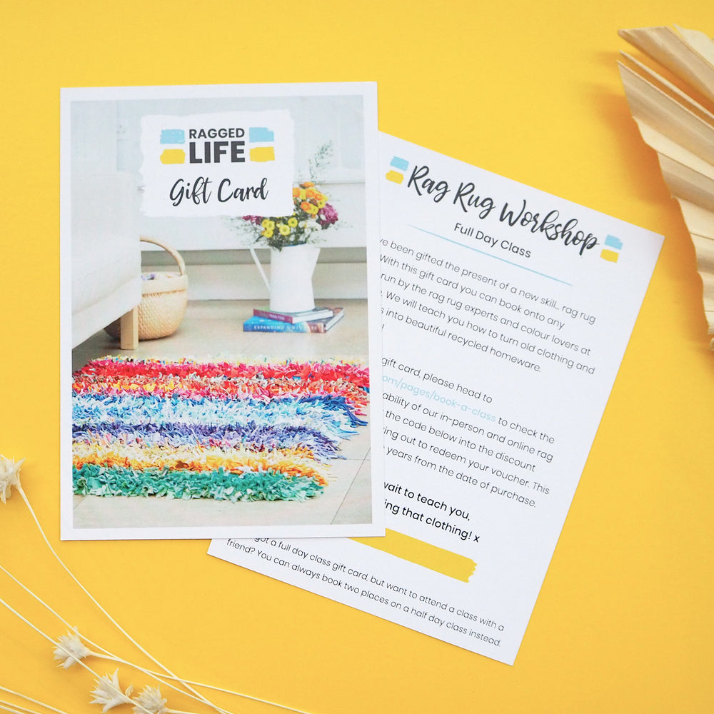 Ragged Life Full Day Rag Rug Workshop Gift Card