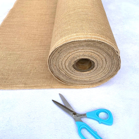 Ragged Life 180cm wide Rag Rug Hessian / Burlap sold per metre off the roll with selvedge edges