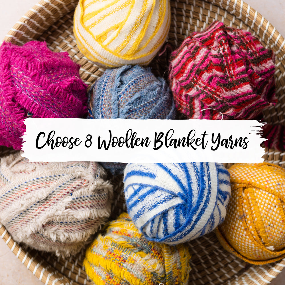 Ragged Life Woollen Blanket Selvedges Sold in 250g Balls, suitable for peg loom weaving, textiles and embellishments. 