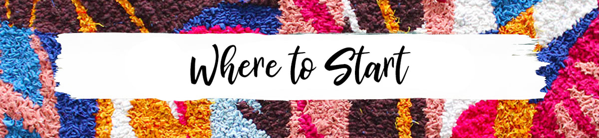 Text 'Where to Start' on a colorful textured background