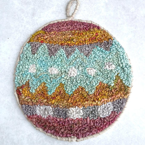 Festive Bauble Hessian - 3 x Pre Printed Designs
