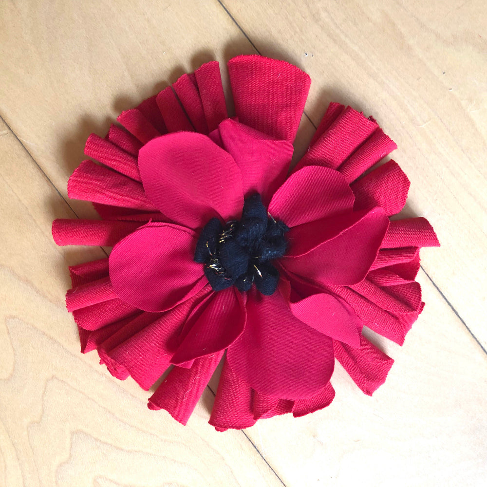 Ragged Life Rag Rug Poppy for Remembrance Day