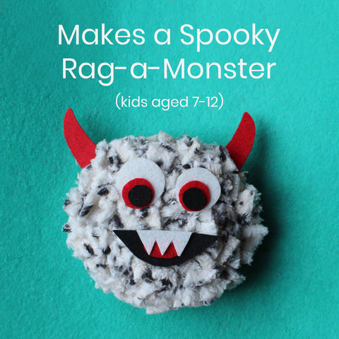 Ragged Life Rag Rug Kids Craft Kit for Monster Making - Sustainable